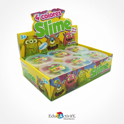 Caja Display Slime 4 Colores - - Educactivity, Juguetes y Materiales Educativos